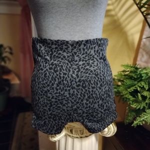 New Sexy Leopard Zipper Short Shorts